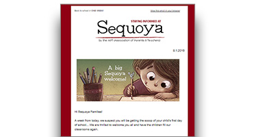 Sequoya Weekly Email Newsletters